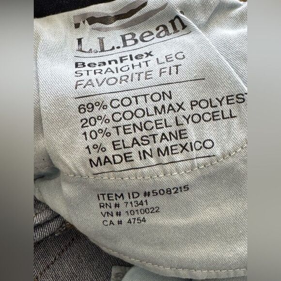 LL BEAN Women's BeanFlex Jeans, Mid-Rise Straight-Leg sz 8P - Picture 4 of 9